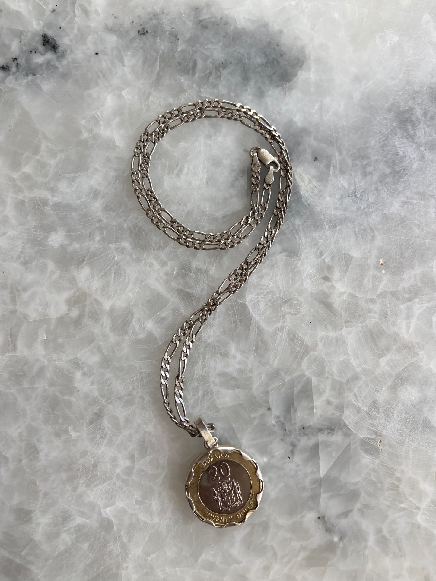 The Dual-Tone Heritage Necklace (18" adjustable strap)